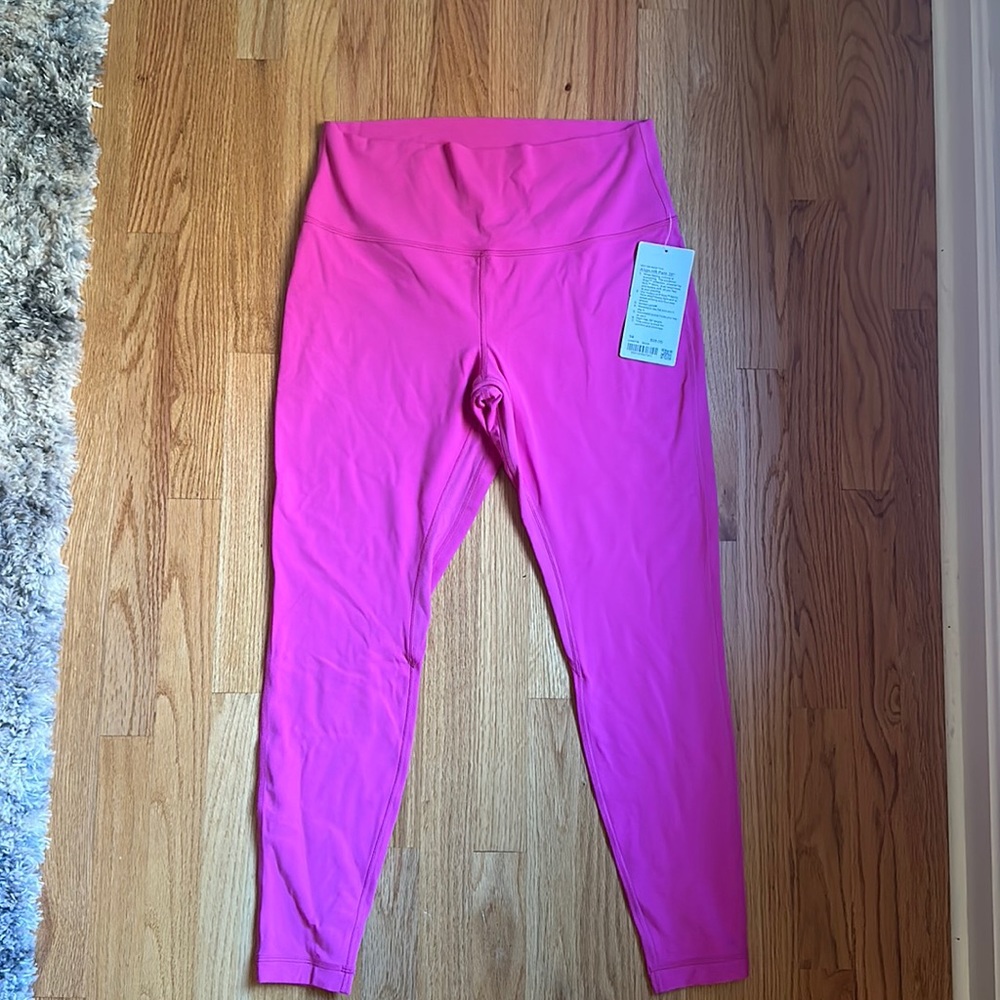 Lululemon Align High Rise Pant 28” NEW NWT Neon Pink size 14